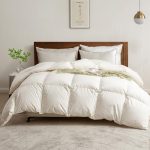 BPC Donsdekbed 200 x 200 cm – Medium Warmte, 4-Seizoenen Dekbed, Ganzendons & Veren, Tijk van 100% Biologisch Katoen, Öko-Tex & RDS Gecertificeerd
